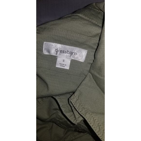 Ladies Dress Barn olive green barn jacket or top - Picture 7 of 9